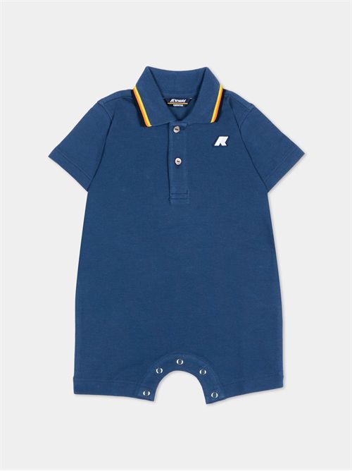 Tutina blu polo per neonati K-WAY | K71373W/B67
